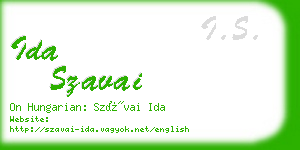 ida szavai business card